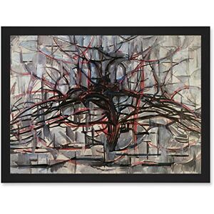 Wee Blue Coo Piet Mondrian Tree Abstract Dark Painting Artwork Framed Wall Art Print A4 Wee Blue Coo Piet Mondrian Tree Abstract Dark Painting Artwork Framed Wall Art Print A4
