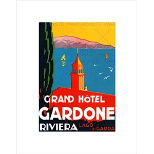Wee Blue Coo AD TRAVEL GRAND HOTEL GARDONE RIVIERA LAGO DI GARDA FRAMED ART PRINT B12X6231 Wee Blue Coo AD TRAVEL GRAND HOTEL GARDONE RIVIERA LAGO DI GARDA FRAMED ART PRINT B12X6231