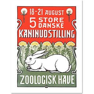 Wee Blue Coo Advertising Exhibition Animals Rabbits Copenhagen Zoo Denmark Large Framed Art Print Poster Wall Decor 18x24 inch Wee Blue Coo Advertising Exhibition Animals Rabbits Copenhagen Zoo Denmark Large Framed Art Print Poster Wall Decor 18x24 inch