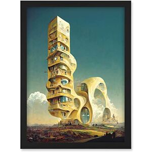 Doppelganger33 LTD Surrealism Modern Architecture Palace Artwork Framed A3 Wall Art Print Doppelganger33 LTD Surrealism Modern Architecture Palace Artwork Framed A3 Wall Art Print