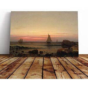 Big Box Art Martin Johnson Heade Sailing Off The Coast Canvas Print Gallery Wrapped 30mm Frame Wall Art 20x14 inches Ready to Hang Modern Seascape Picture Living Room Bedroom Lounge Office Big Box Art Martin Johnson Heade Sailing Off The Coast Canvas Print Gallery Wrapped 30mm Frame Wall Art 20x14 inches Ready to Hang Modern Seascape Picture Living Room Bedroom Lounge Office