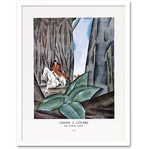 Artery8 Giron Hunting Hounds Horse Riding 1924 Illustration Art Print Framed Poster Wall Decor 12x16 inch Artery8 Giron Hunting Hounds Horse Riding 1924 Illustration Art Print Framed Poster Wall Decor 12x16 inch