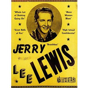 Wee Blue Coo Music Advert Jerry Lee Lewis Whole Lot Shaking Balls Fire Art Print Poster Wall Decor 12X16 Inch Wee Blue Coo Music Advert Jerry Lee Lewis Whole Lot Shaking Balls Fire Art Print Poster Wall Decor 12X16 Inch