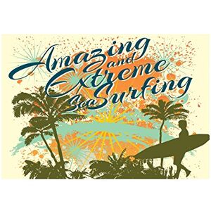 Wee Blue Coo Painting Abstract Surfing Surfer Palm Extreme Wall Art Print Wee Blue Coo Painting Abstract Surfing Surfer Palm Extreme Wall Art Print