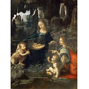 Artery8 Leonardo Da Vinci Virgin Of The Rocks Painting Premium Wall Art Canvas Print 18X24 Inch Artery8 Leonardo Da Vinci Virgin Of The Rocks Painting Premium Wall Art Canvas Print 18X24 Inch
