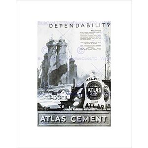 Wee Blue Coo Ad Cement Industry Atlas Portland Factory Dependability Wall Art Print Wee Blue Coo Ad Cement Industry Atlas Portland Factory Dependability Wall Art Print