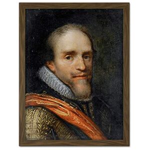 Artery8 Jacob Lyon Portrait Of Maurice Prince Of Orange Artwork Framed Wall Art Print 18X24 Inch Artery8 Jacob Lyon Portrait Of Maurice Prince Of Orange Artwork Framed Wall Art Print 18X24 Inch