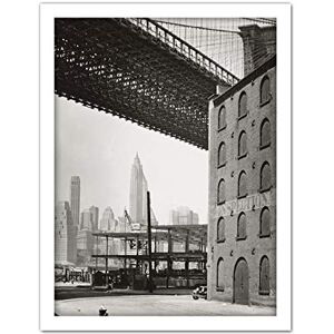 Fine Art Prints Berenice Abbott New York Brooklyn Bridge Water New Dock Streets Cityscape Large Framed Art Print Poster Wall Decor 18x24 in Fine Art Prints Berenice Abbott New York Brooklyn Bridge Water New Dock Streets Cityscape Large Framed Art Print Poster Wall Decor 18x24 in