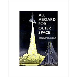 Wee Blue Coo SCIENCE MAG PULLOUT OUTER SPACE ROCKET SHIP LIFT OFF BLAST ART PRINT B12X7751 Wee Blue Coo SCIENCE MAG PULLOUT OUTER SPACE ROCKET SHIP LIFT OFF BLAST ART PRINT B12X7751