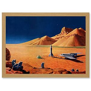 Artery8 - Science Fiction Landscape - A4 - Framed - Wall Art Artery8 - Science Fiction Landscape - A4 - Framed - Wall Art