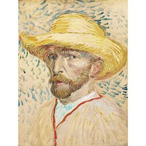 Fine Art Prints Vincent Van Gogh Self Portrait With Straw Hat Large Wall Art Print Canvas Premium Poster Mural Fine Art Prints Vincent Van Gogh Self Portrait With Straw Hat Large Wall Art Print Canvas Premium Poster Mural