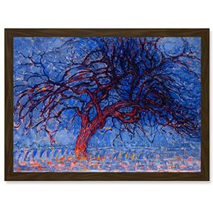 Wee Blue Coo Piet Mondrian 1908 Evening Red Tree Painting Artwork Framed Wall Art Print A4 Wee Blue Coo Piet Mondrian 1908 Evening Red Tree Painting Artwork Framed Wall Art Print A4