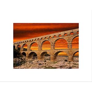 Wee Blue Coo PONT DU GARD ROMAN AQUEDUCT BRIDGE BLACK FRAME FRAMED ART PRINT PICTURE B12X9270 Wee Blue Coo PONT DU GARD ROMAN AQUEDUCT BRIDGE BLACK FRAME FRAMED ART PRINT PICTURE B12X9270