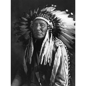 Fine Art Prints Reed Native American Chief Full Headdress Old Photo Premium Wall Art Canvas Print 18X24 Inch Fine Art Prints Reed Native American Chief Full Headdress Old Photo Premium Wall Art Canvas Print 18X24 Inch