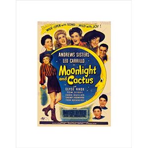 Wee Blue Coo MOVIE FILM MOONLIGHT CACTUS ANDREWS SISTERS MUSICAL FRAMED ART PRINT B12X5551 Wee Blue Coo MOVIE FILM MOONLIGHT CACTUS ANDREWS SISTERS MUSICAL FRAMED ART PRINT B12X5551