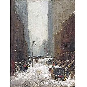 Fine Art Prints Henri Snow In New York City Street Winter Painting Art Print Canvas Premium Wall Decor Poster Mural Fine Art Prints Henri Snow In New York City Street Winter Painting Art Print Canvas Premium Wall Decor Poster Mural