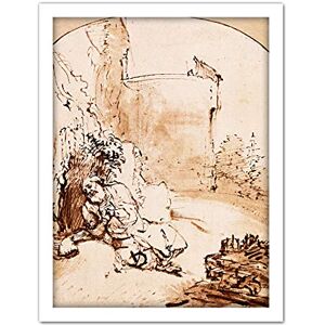 Fine Art Prints Rembrandt The Prophet Jonah Before The Walls Of Nineveh Large Framed Art Print Poster Wall Decor 18x24 Fine Art Prints Rembrandt The Prophet Jonah Before The Walls Of Nineveh Large Framed Art Print Poster Wall Decor 18x24