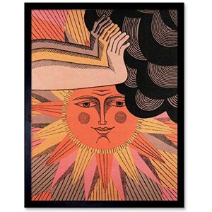 Wee Blue Coo Political USSR Soviet Communism Sun Cloud World Peace Art Print Framed Poster Wall Decor 12X16 Inch Wee Blue Coo Political USSR Soviet Communism Sun Cloud World Peace Art Print Framed Poster Wall Decor 12X16 Inch