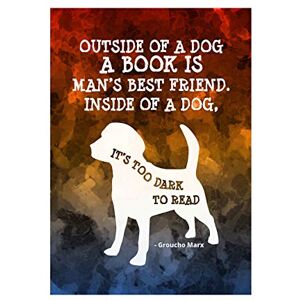 Wee Blue Coo Dog Best Friend Read Quote Groucho Marx Picture Wall Art Print Wee Blue Coo Dog Best Friend Read Quote Groucho Marx Picture Wall Art Print