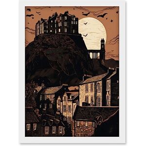Artery8 - Dramatic Moonrise Behind Edinburgh Castle Artery8 - Dramatic Moonrise Behind Edinburgh Castle