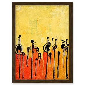 Doppelganger33 LTD Abstract Music Band Figures In Warm Acrylic Tones Musical Artwork Framed A3 Wall Art Print Doppelganger33 LTD Abstract Music Band Figures In Warm Acrylic Tones Musical Artwork Framed A3 Wall Art Print