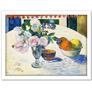 Fine Art Prints Paul Gauguin Flowers And A Bowl Of Fruit On A Table Large Framed Art Print Poster Wall Decor 18x24 Fine Art Prints Paul Gauguin Flowers And A Bowl Of Fruit On A Table Large Framed Art Print Poster Wall Decor 18x24