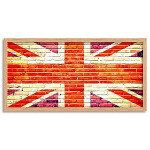 Wee Blue Coo Graffiti Union Jack Flag Long Panel Framed Wall Art Print Wee Blue Coo Graffiti Union Jack Flag Long Panel Framed Wall Art Print
