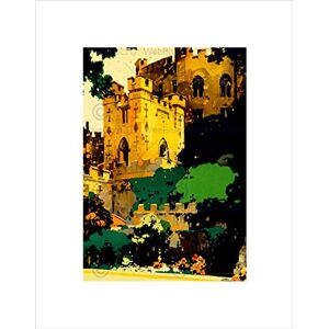 Wee Blue Coo VINTAGE TRAVEL DURHAM BRITAIN CASTLE NEW BLACK FRAMED ART PRINT B12X11902 Wee Blue Coo VINTAGE TRAVEL DURHAM BRITAIN CASTLE NEW BLACK FRAMED ART PRINT B12X11902