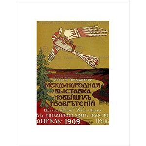 Wee Blue Coo Cultural New Inventions Russia Vintage Art Advert Wall Art Print Wee Blue Coo Cultural New Inventions Russia Vintage Art Advert Wall Art Print