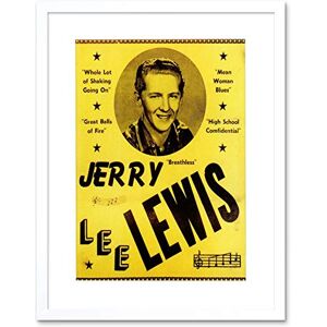 Wee Blue Coo Ad Jerry Lee Lewis Whole Lot Shaking Balls Fire Picture Framed Wall Art Print Wee Blue Coo Ad Jerry Lee Lewis Whole Lot Shaking Balls Fire Picture Framed Wall Art Print