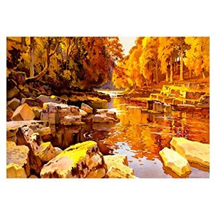 Wee Blue Coo Painting Landscape River Tees Teesdale England Scenic Wall Art Print Wee Blue Coo Painting Landscape River Tees Teesdale England Scenic Wall Art Print