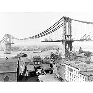 Fine Art Prints Underhill Manhattan Bridge Under Construction 1909 Photo Large Wall Art Poster Print Thick Paper 18X24 Inch Fine Art Prints Underhill Manhattan Bridge Under Construction 1909 Photo Large Wall Art Poster Print Thick Paper 18X24 Inch