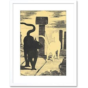 Wee Blue Coo PAINTING MANET RENDEZVOUS CATS OLD MASTER FRAMED PICTURE ART PRINT F97X8918 Wee Blue Coo PAINTING MANET RENDEZVOUS CATS OLD MASTER FRAMED PICTURE ART PRINT F97X8918