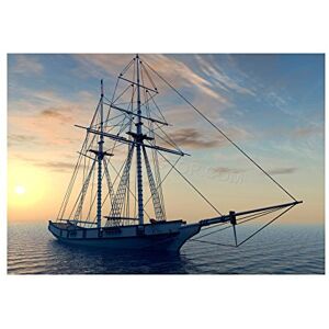 Wee Blue Coo Photo Maritime Sailing Ship Sunset Ocean Boat Calm Wall Art Print Wee Blue Coo Photo Maritime Sailing Ship Sunset Ocean Boat Calm Wall Art Print