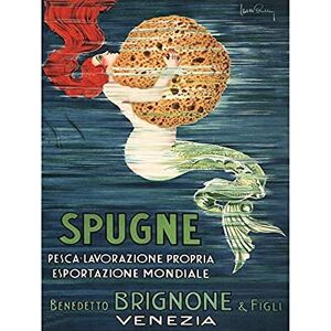 Wee Blue Coo Sponge Mermaid Venice Brignone Brothers Unframed Art Print Poster Wall Decor 12X16 Inch Wee Blue Coo Sponge Mermaid Venice Brignone Brothers Unframed Art Print Poster Wall Decor 12X16 Inch