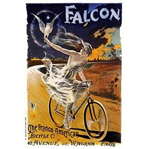 Wee Blue Coo Ad Transport Falcon Bicycle Bike Girl Hawk France Wall Art Print Wee Blue Coo Ad Transport Falcon Bicycle Bike Girl Hawk France Wall Art Print