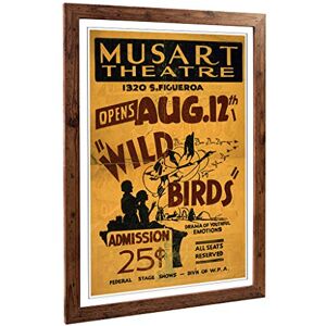 Big Box Art Framed Print of Vintage WPA Poster Wild Birds Design Wall Art Picture Home Decor for Kitchen, Living, Dining Room, Bedroom, Hallway, Office, Walnut, A2 / 24.5x18 Inch / 62x45cm Big Box Art Framed Print of Vintage WPA Poster Wild Birds Design Wall Art Picture Home Decor for Kitchen, Living, Dining Room, Bedroom, Hallway, Office, Walnut, A2 / 24.5x18 Inch / 62x45cm