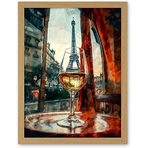 Artery8 Through the Wine Glass Oil Painting Paris France Eiffel Tower View from Glass Window Artwork Framed Wall Art Print 18X24 Inch Artery8 Through the Wine Glass Oil Painting Paris France Eiffel Tower View from Glass Window Artwork Framed Wall Art Print 18X24 Inch