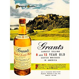 Wee Blue Coo ADVERTISING DRINK ALCOHOL SCOTCH WHISKY STIRLING CASTLE SCOTLAND USA FINE ART PRINT POSTER 30x40cm CC221 Wee Blue Coo ADVERTISING DRINK ALCOHOL SCOTCH WHISKY STIRLING CASTLE SCOTLAND USA FINE ART PRINT POSTER 30x40cm CC221