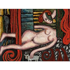 Artery8 Tytus Czyzewski Nude With Cat Abstract Painting Large Wall Art Poster Print Thick Paper 18X24 Inch Artery8 Tytus Czyzewski Nude With Cat Abstract Painting Large Wall Art Poster Print Thick Paper 18X24 Inch