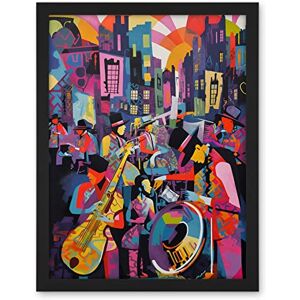Artery8 New Orleans Jazz Festival Street Musicians Playing Music City at Sunset Abstract Modern Painting Artwork Framed Wall Art Print 18X24 Inch Artery8 New Orleans Jazz Festival Street Musicians Playing Music City at Sunset Abstract Modern Painting Artwork Framed Wall Art Print 18X24 Inch