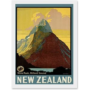 Artery8 - Milford Sound NZ Landscape - A4 - Framed Art Print Artery8 - Milford Sound NZ Landscape - A4 - Framed Art Print