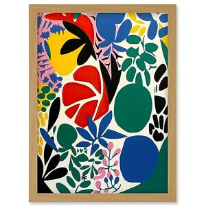 Artery8 Botanical Garden Henri Matisse Inspired Acrylic Painting Abstract Bright Shapes Artwork Framed Wall Art Print A4 Artery8 Botanical Garden Henri Matisse Inspired Acrylic Painting Abstract Bright Shapes Artwork Framed Wall Art Print A4
