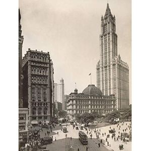 Artery8 New York Woolworth Building Street Scene Vintage Photo Large Wall Art Poster Print Thick Paper 18X24 Inch Artery8 New York Woolworth Building Street Scene Vintage Photo Large Wall Art Poster Print Thick Paper 18X24 Inch