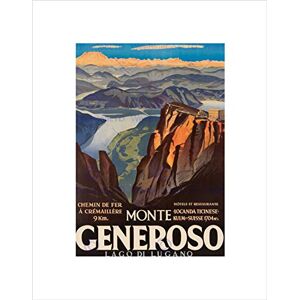 Wee Blue Coo TRAVEL MOUNT GENEROSO LAKE LUGANO SWITZERLAND ALPINE FRAMED ART PRINT B12X12360 Wee Blue Coo TRAVEL MOUNT GENEROSO LAKE LUGANO SWITZERLAND ALPINE FRAMED ART PRINT B12X12360