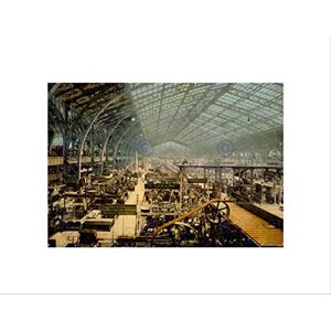 Wee Blue Coo Vintage Gallery Machines Exposition 1889 Paris Wall Art Print Wee Blue Coo Vintage Gallery Machines Exposition 1889 Paris Wall Art Print