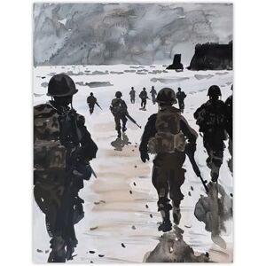 Artery8 D Day Landing Normandy Beach WWII War Soldiers Man Cave Large Wall Art Poster Print Thick Paper 18X24 Inch Artery8 D Day Landing Normandy Beach WWII War Soldiers Man Cave Large Wall Art Poster Print Thick Paper 18X24 Inch