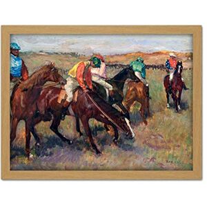 Artery8 Edgar Degas Before The Race C1882 Painting Artwork Framed Wall Art Print 18X24 Inch Artery8 Edgar Degas Before The Race C1882 Painting Artwork Framed Wall Art Print 18X24 Inch