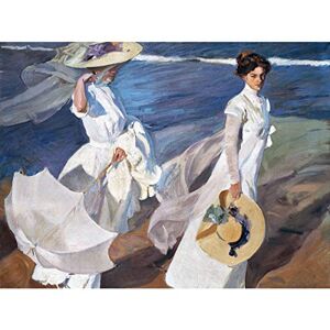 Artery8 Sorolla Strolling Along The Seashore Painting Art Print Canvas Premium Wall Decor Poster Mural Artery8 Sorolla Strolling Along The Seashore Painting Art Print Canvas Premium Wall Decor Poster Mural