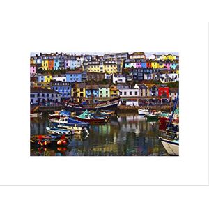 Wee Blue Coo Photo Cityscape Brixham Devon England Harbour Boats Wall Art Print Wee Blue Coo Photo Cityscape Brixham Devon England Harbour Boats Wall Art Print
